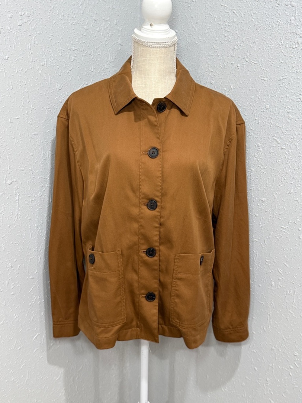 Talbots Chore Jacket in Sierra Brown Women’s Size LP